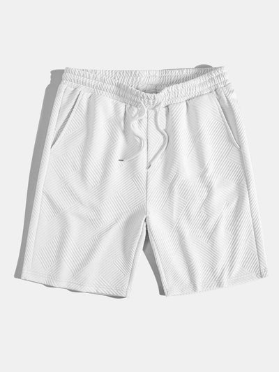 Caesar | Striped Jacquard Drawstring Shorts