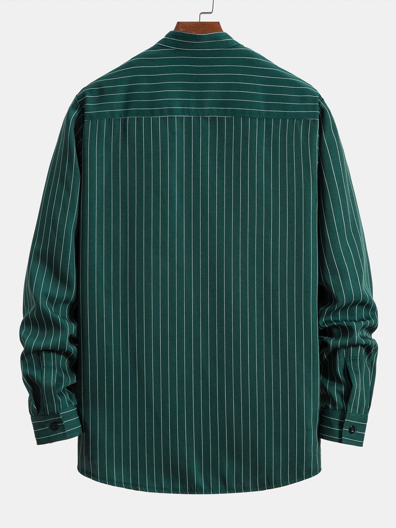 Althaea® | Long Sleeve Stand Collar Striped Shirt