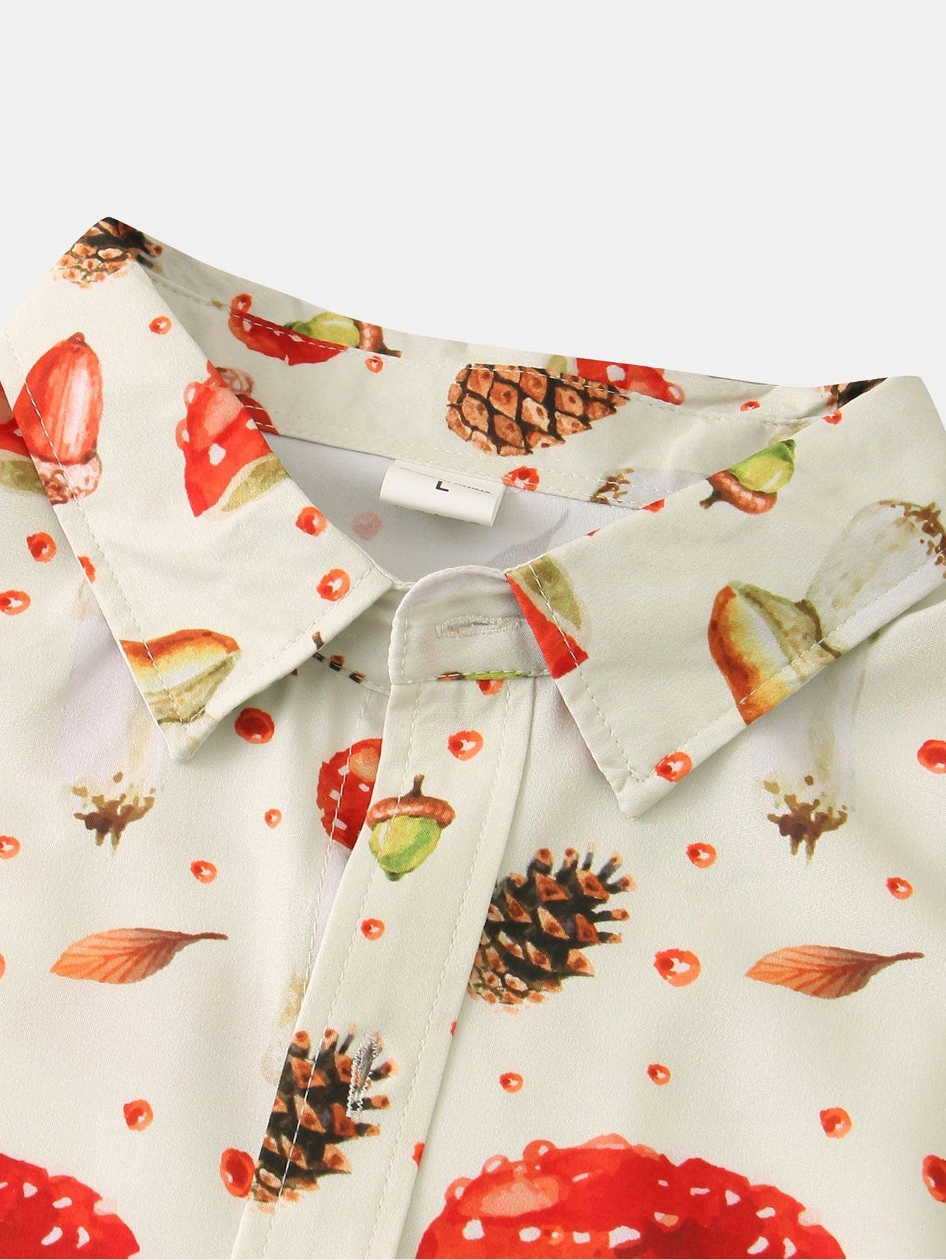 Armando® | Mushroom Pine Nuts Print Shirt