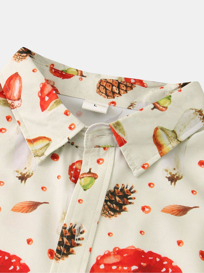 Armando® | Mushroom Pine Nuts Print Shirt