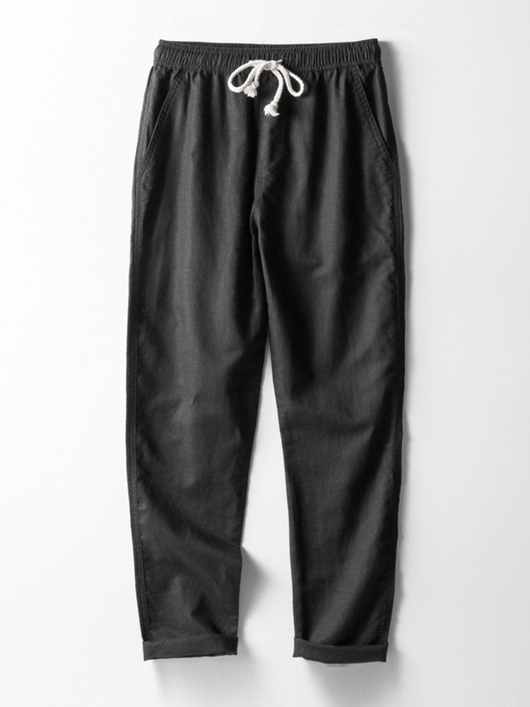 Aubrey® | Straight Leg Linen Pants