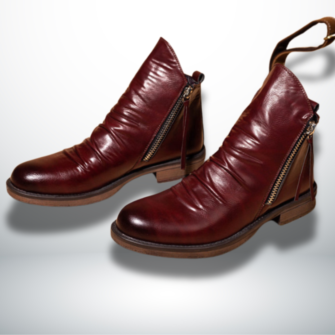 Casiano® | Elegant Men's Ankle Boots With Zip