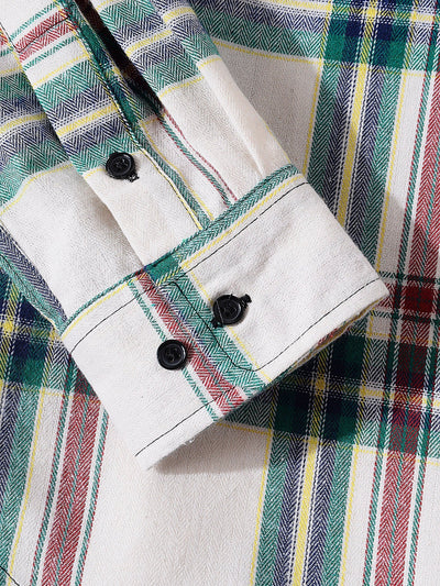 Arik® | Men Plaid Button Through Shirt With Pockets