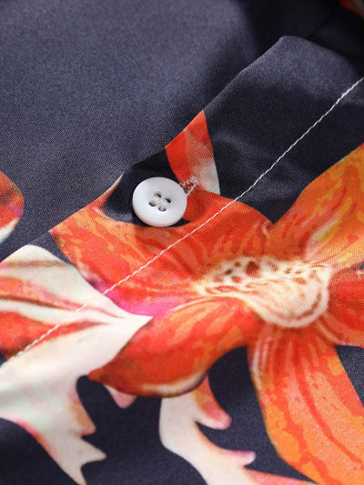 Arhhan® | Floral Print Button Up Shirt