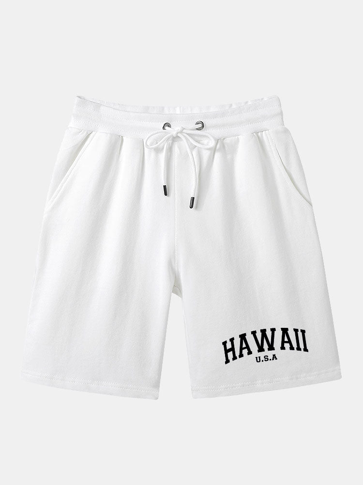 Baris® | Hawaii Print Mid Length Shorts