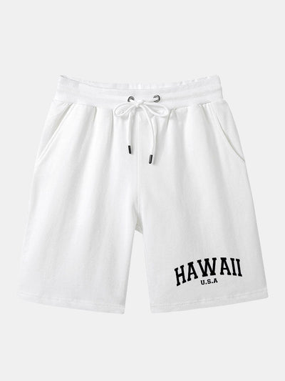Baris® | Hawaii Print Mid Length Shorts
