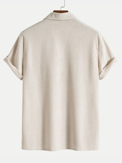 Christian® | Short Sleeve Corduroy Polo Shirt