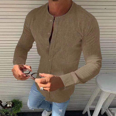 Jesse® | Beautiful Collarless Linen Shirts