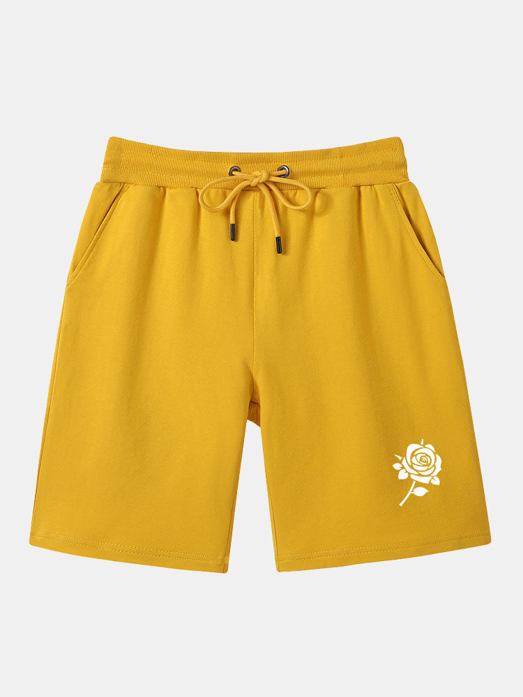 Bane® | Rose Print Mid Length Shorts