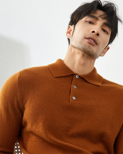Enzo | Ponza Cashmere Polo Sweater