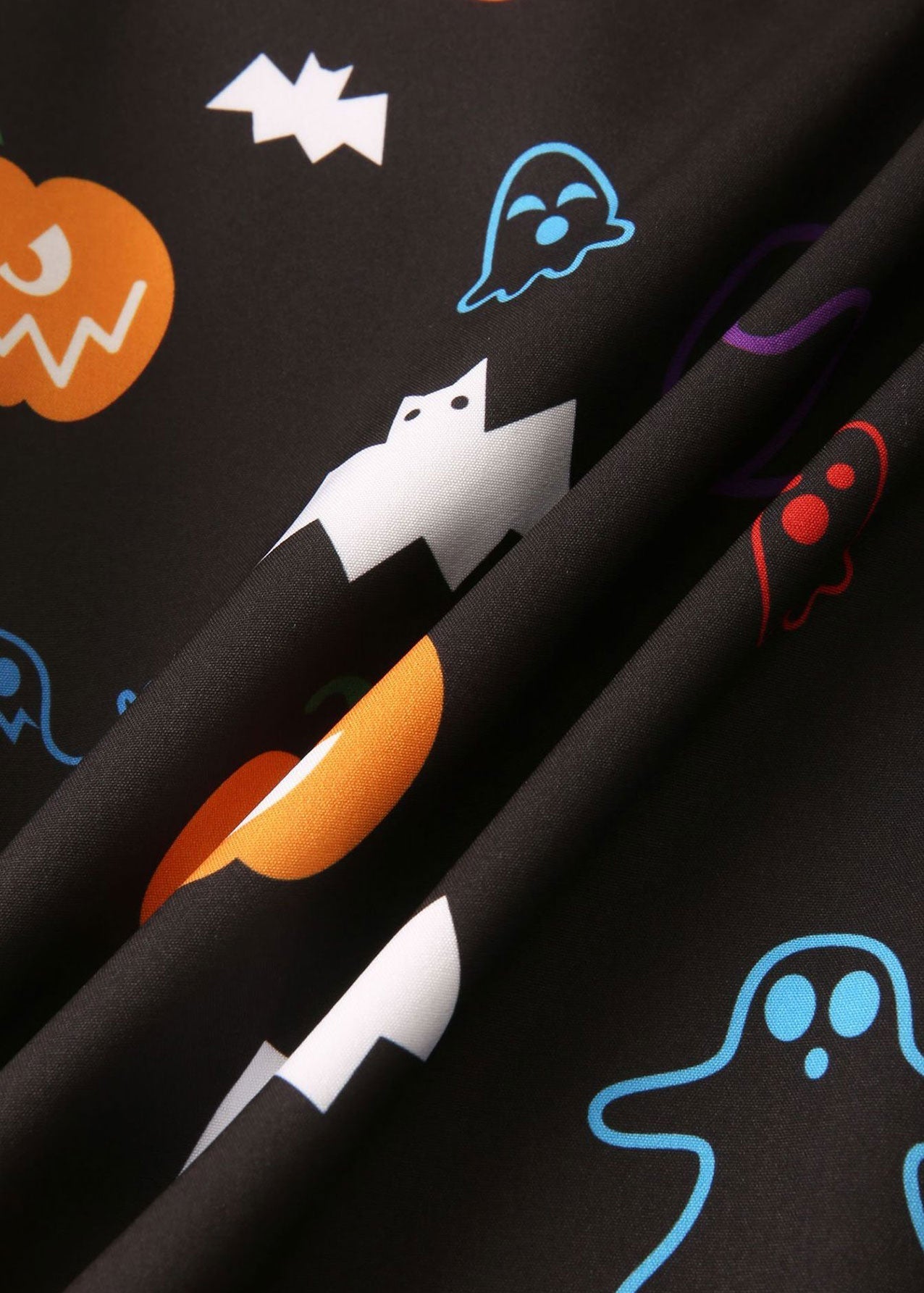 Amico® | Halloween Ghost Pumpkin Print Button Up Shirt