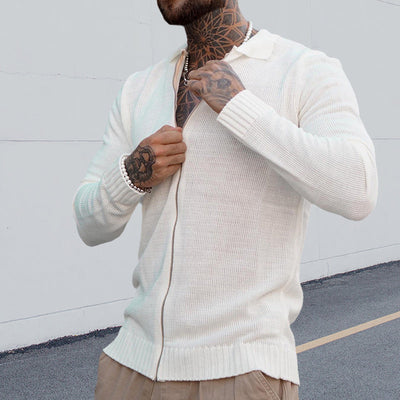 Josiah® | Casual Long-Sleeved Zip-Up Knitted Sweater For Men