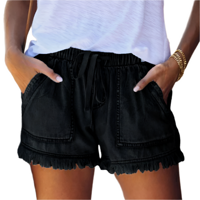 Preston® | Luxury High-Waist Denim Shorts