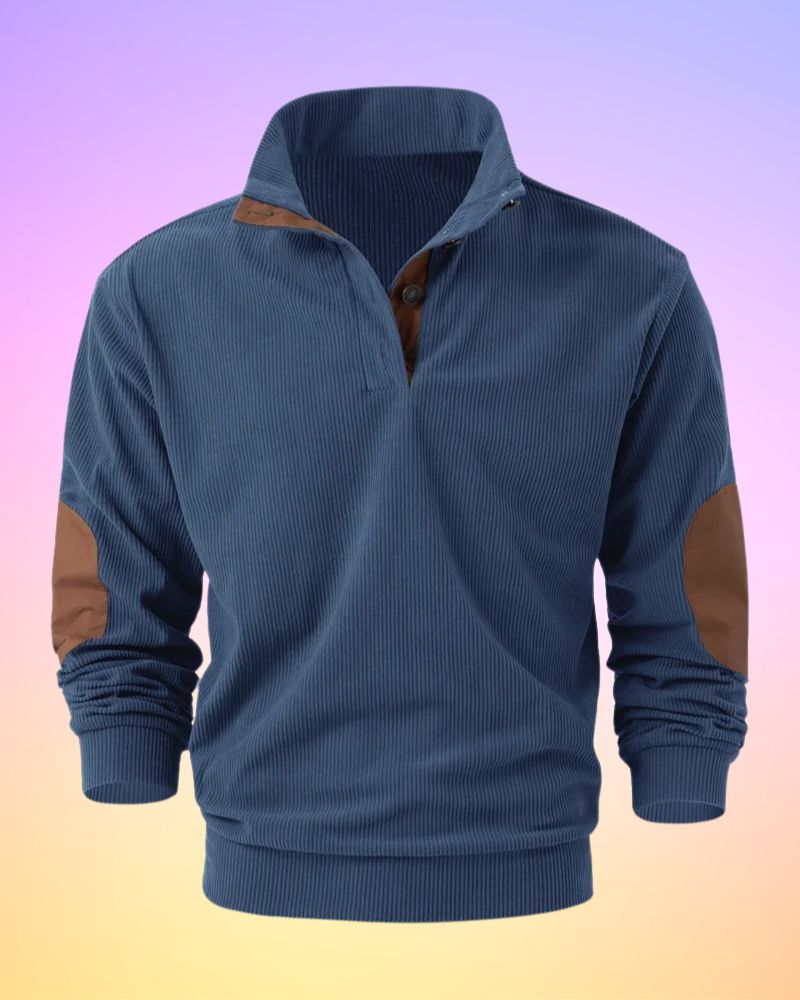 Samuel® | Solid Color Half Open Long Sleeve Shirt