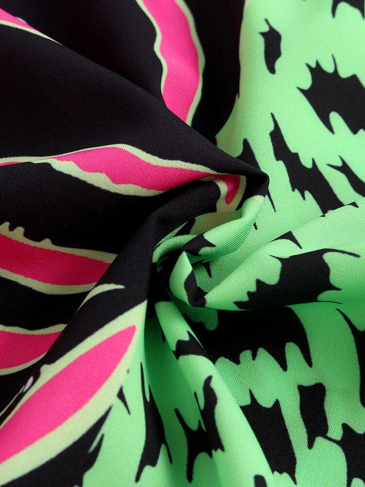 Asturio® | Two Tone Animal Print Shirt