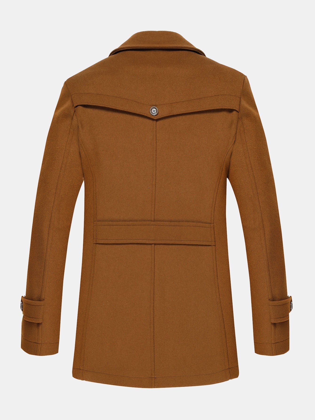 Rowan | Double Layer Detachable Neck Woolen Coat