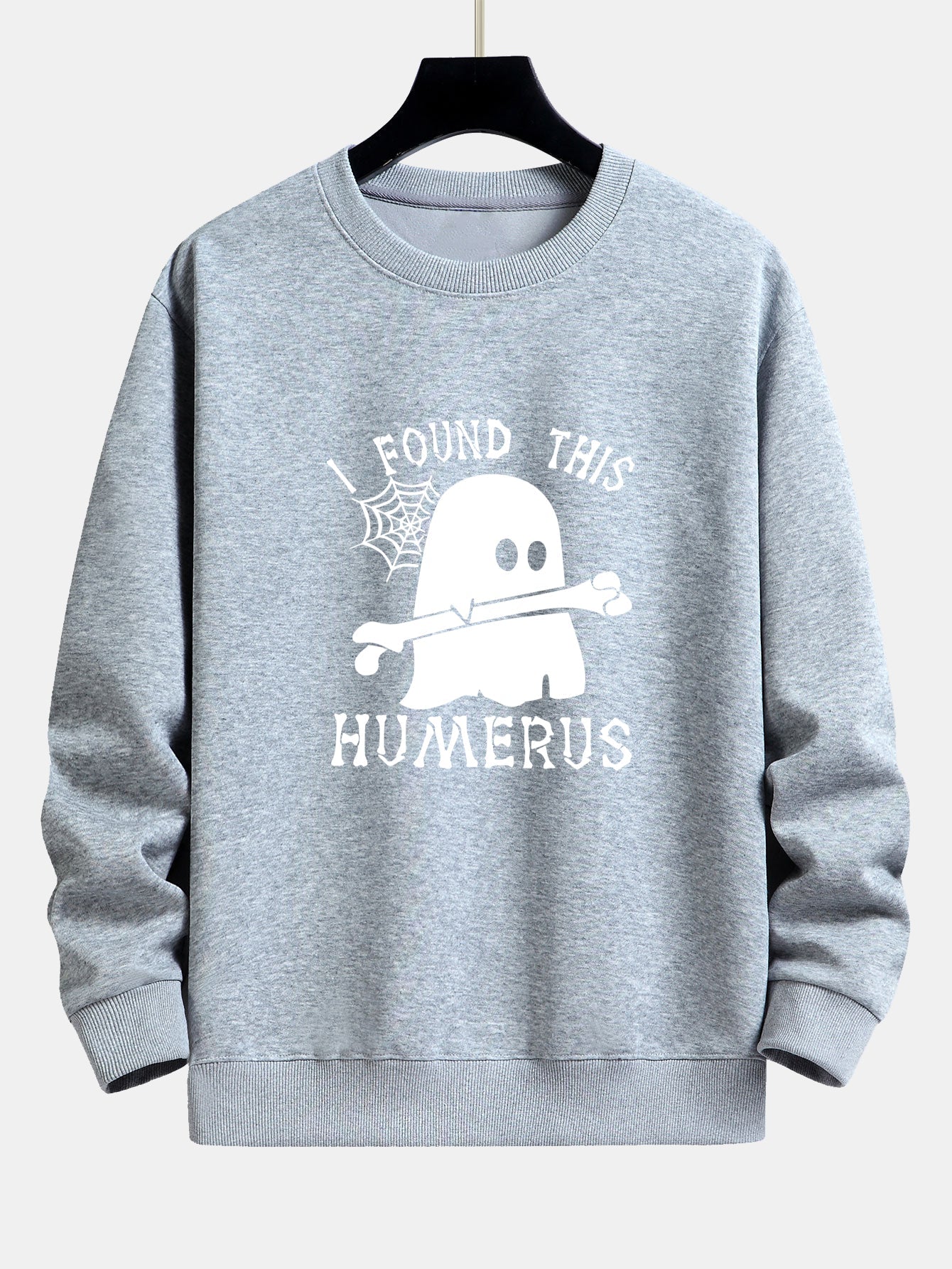 Celedonio® | Ghost Found This Humerus Print Relax Fit Sweatshirt
