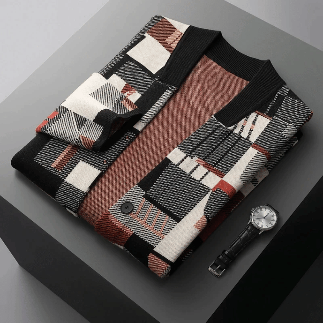 Tobías | Vincent Premium Knit Patchwork Cardigan