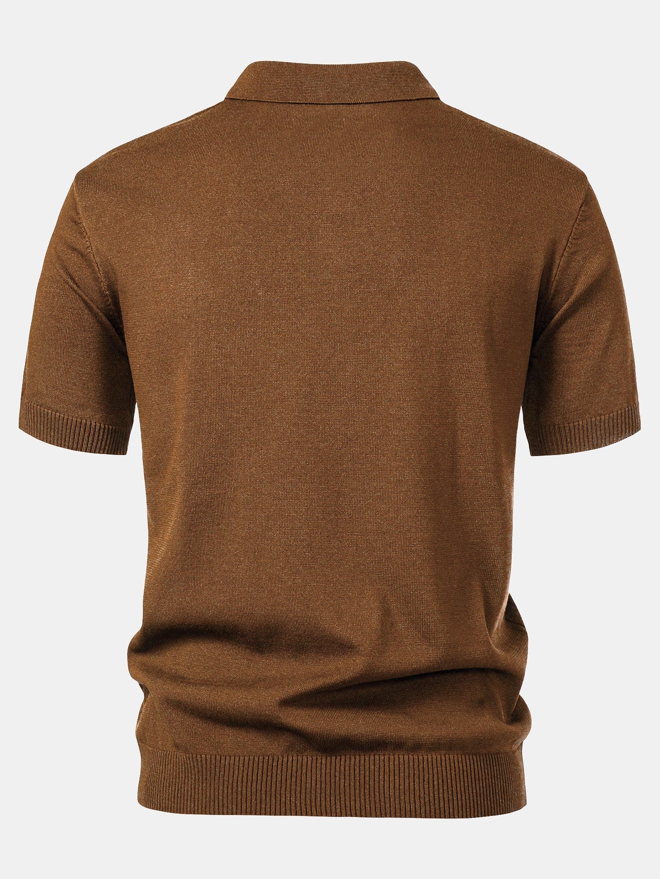 Landon | Stripe Knit Polo Shirt