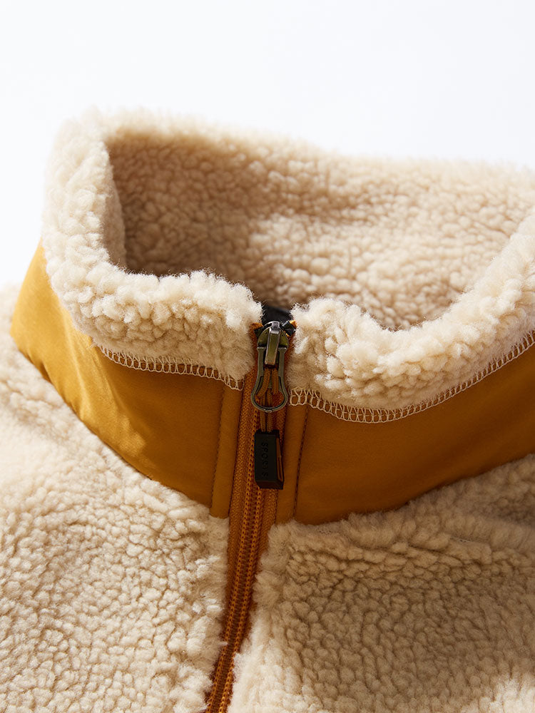 Owen | CRERI Zipper Through Teddy Faux Fur Jacket