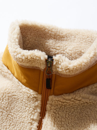 Owen | CRERI Zipper Through Teddy Faux Fur Jacket