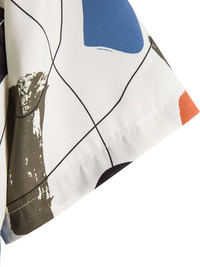 Amandus® | Hand Drawn Color Blocks Print Shirt
