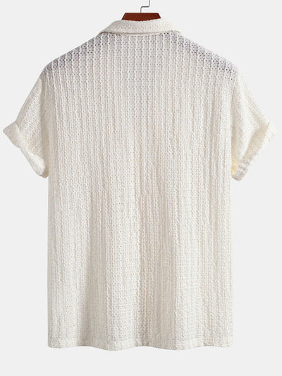 Lucio® | Texture Jacquard Cuban Shirt