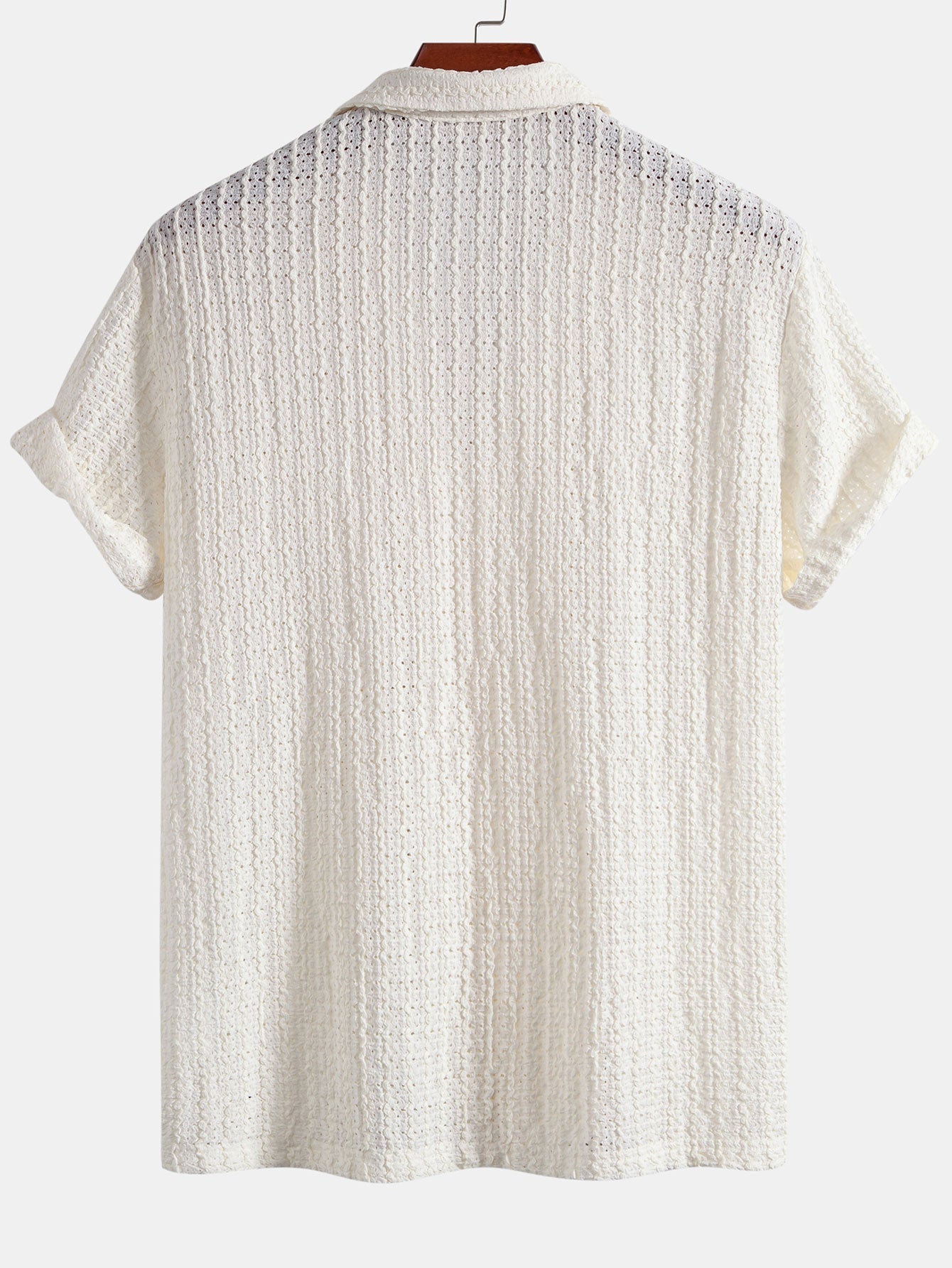 Hector® | Texture Jacquard Cuban Shirt & Linen Cotton Blend Drawstring Shorts