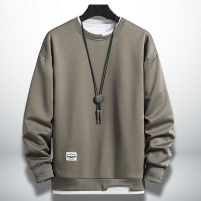 Benedicto® | Comfortable and practical sweatshirt in solid colour