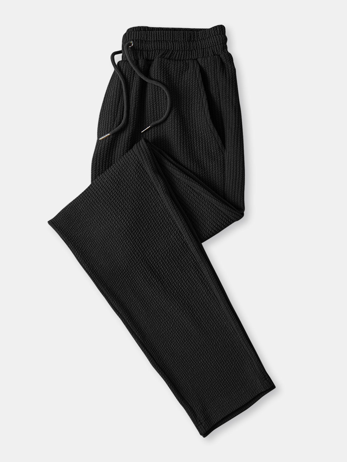 Donovan® | Muscle Fit Long Sleeved Ribbed Collar Shirt & Straight Leg Ribbed Trousers