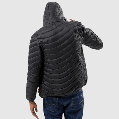 Alvaro | Uno Zipper Hooded Puffer Jacket