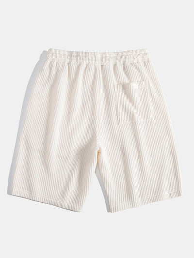William® | Waffle Button Up Shirt & Drawstring Knitted Waffle Shorts
