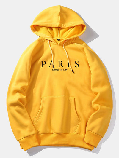 Dennis | Paris Slogan Print Hoodie