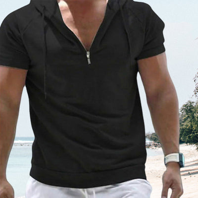 Kaleb® | Summer Men'S Sports T-Shirt With Hood