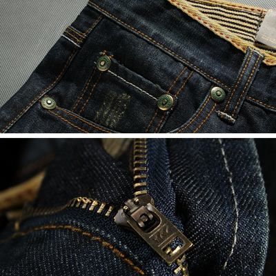 Kenden® | Distressed Denim Shorts With Crest Effect