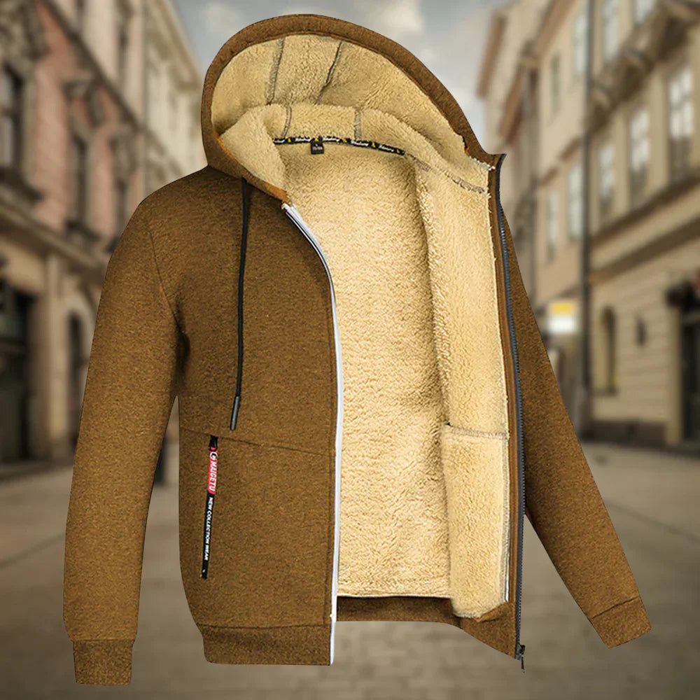 Decio | Cozy Sherpa-lined hoodie for men