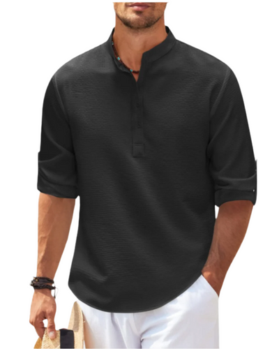 Cameron | Long Sleeved Polo Shirt