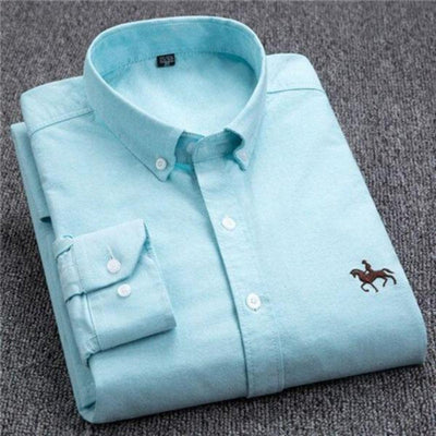 Jarvis® | Long-Sleeved Cotton Shirt With Emblem