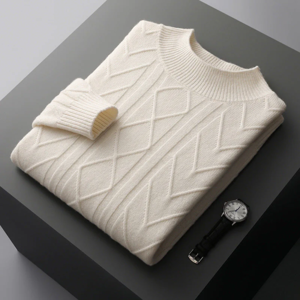 Levi | Mizar Patterned Cashmere Sweater