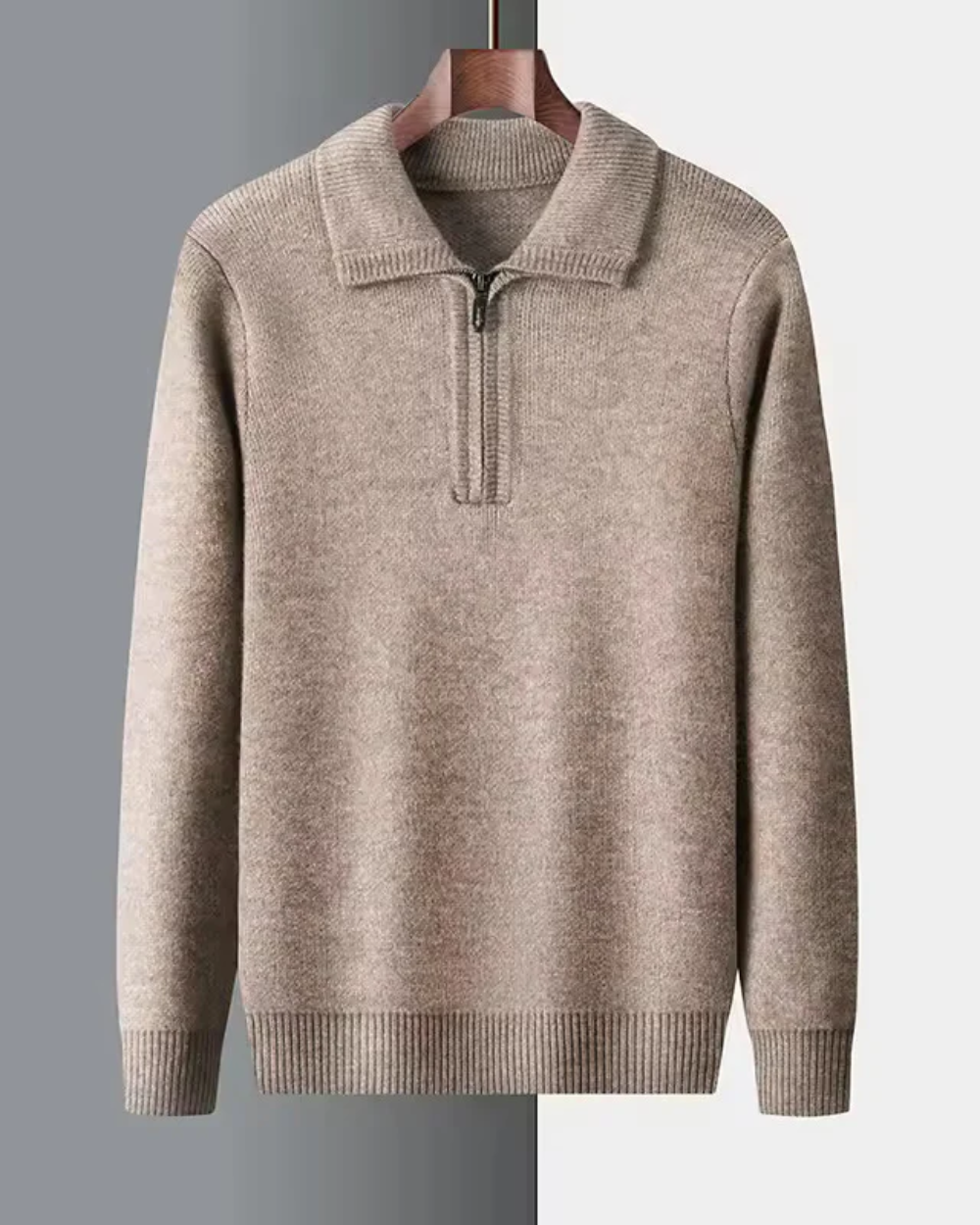 Remi | Gstaad Cashmere Quarter Zip Sweater