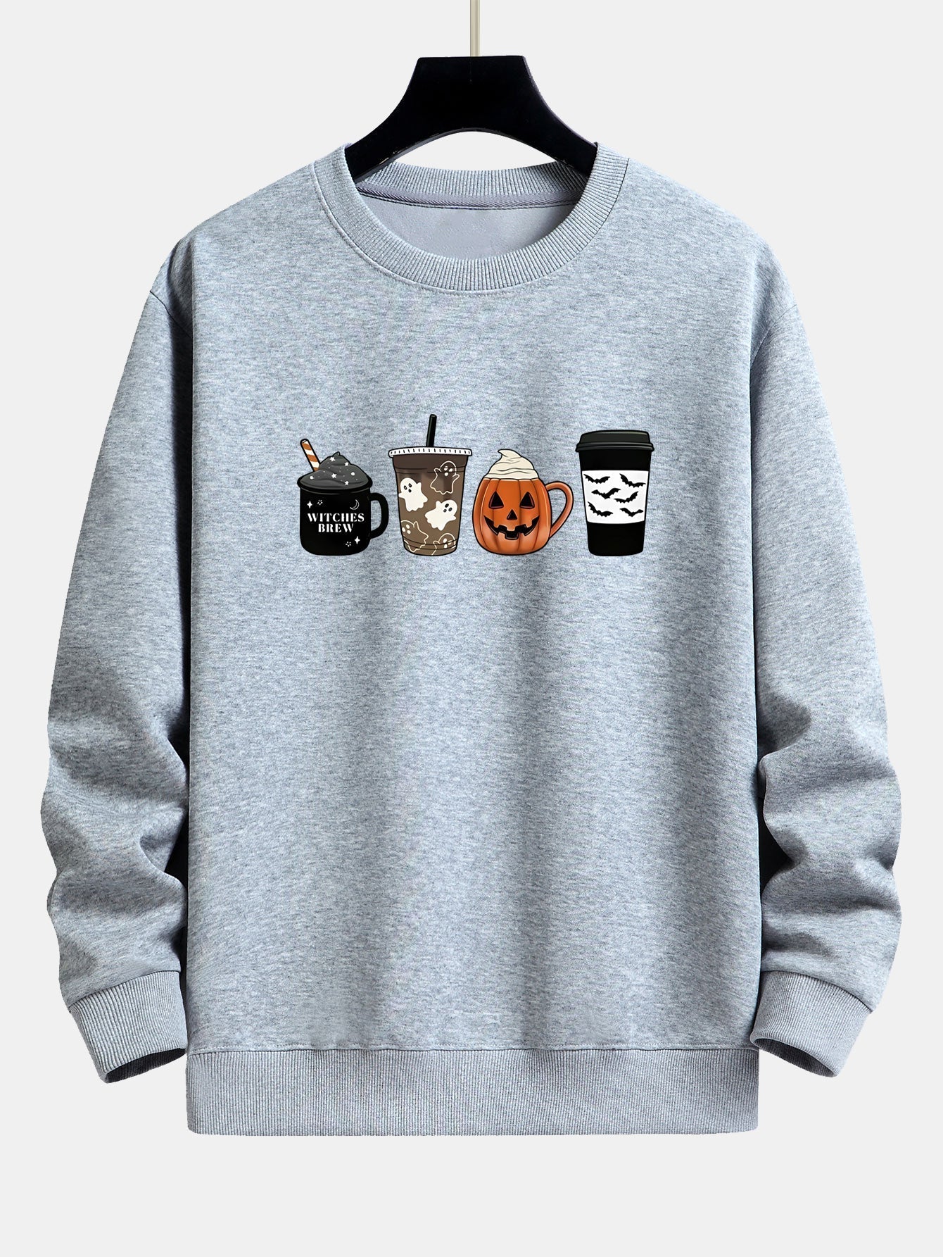 Casimiro® | Halloween Coffee Print Relax Fit Sweatshirt