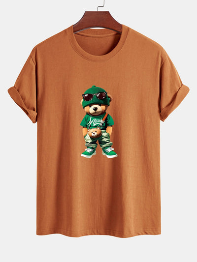Cándido® | Trendy Bear Print Cotton T-Shirt