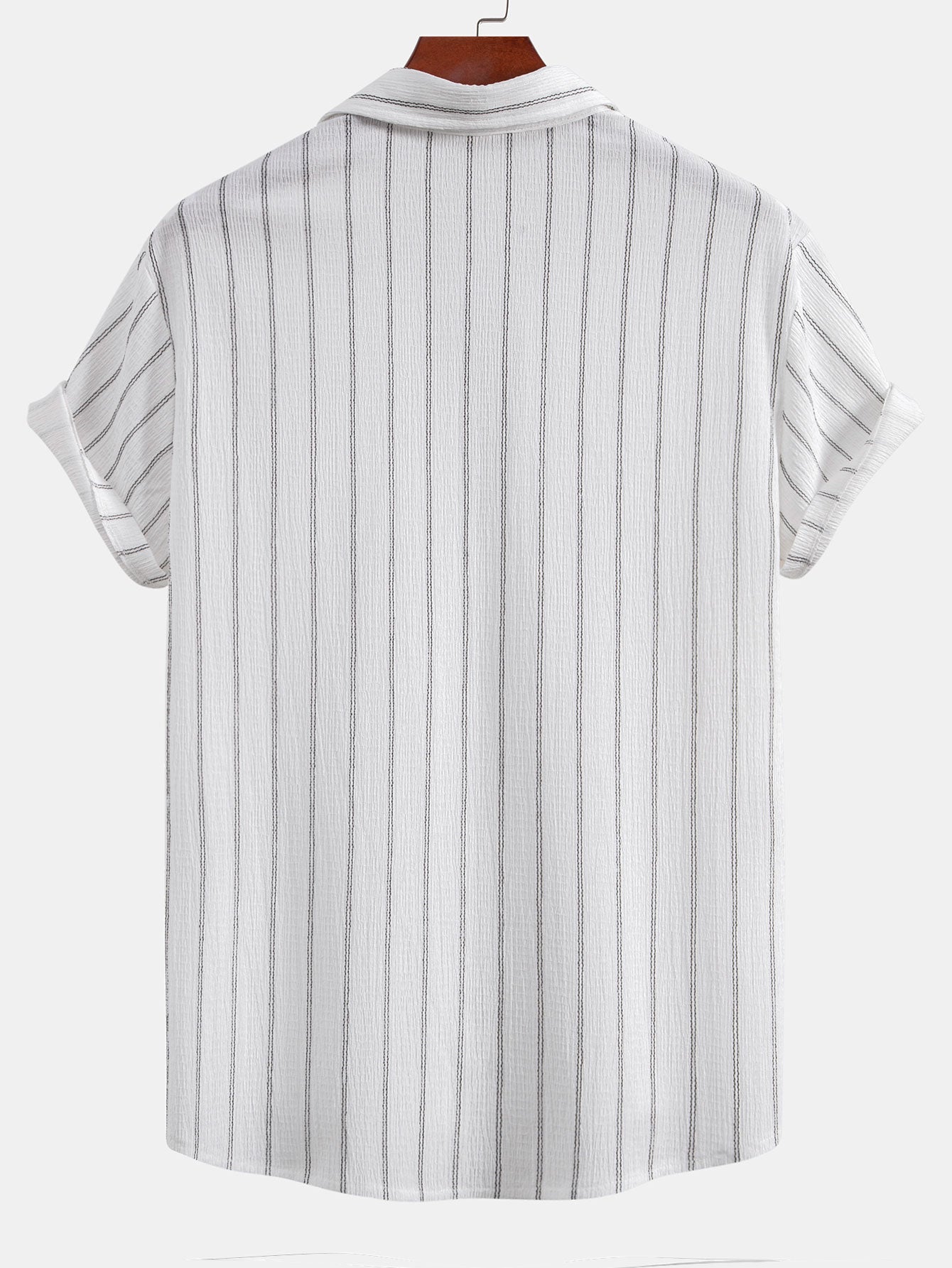 Cirilo® | Stripe Textured Button Up Shirt