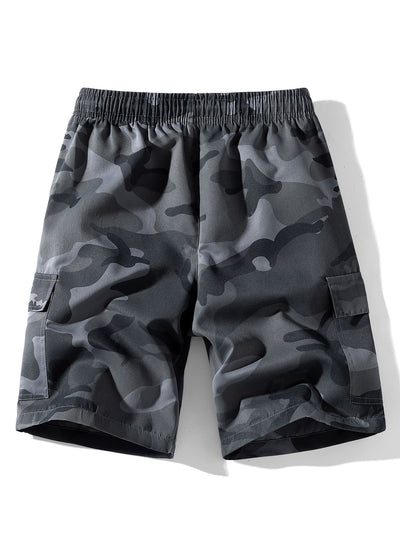 Alfonso | Camouflage Drawstring Cargo Shorts