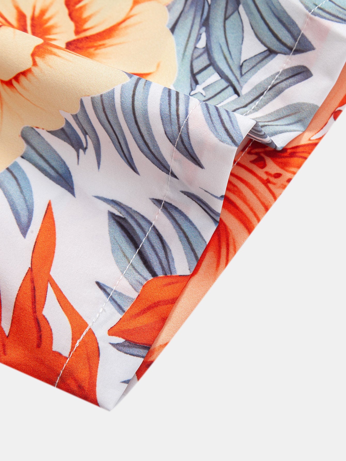 Kevin® | Tropical Flowers Print Button Up Shirt