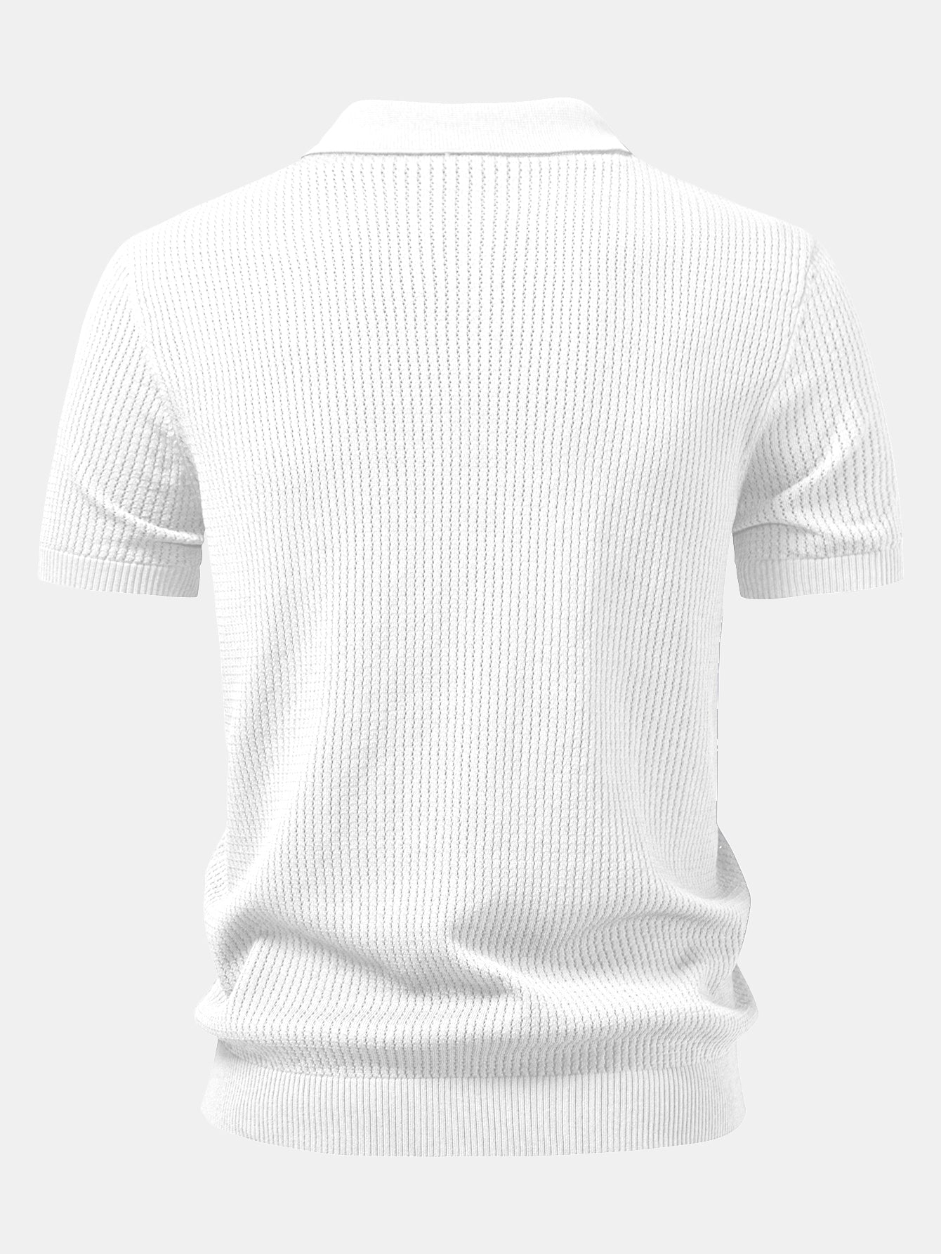 Ryan | Textured Crochet Knitted Polo Shirt