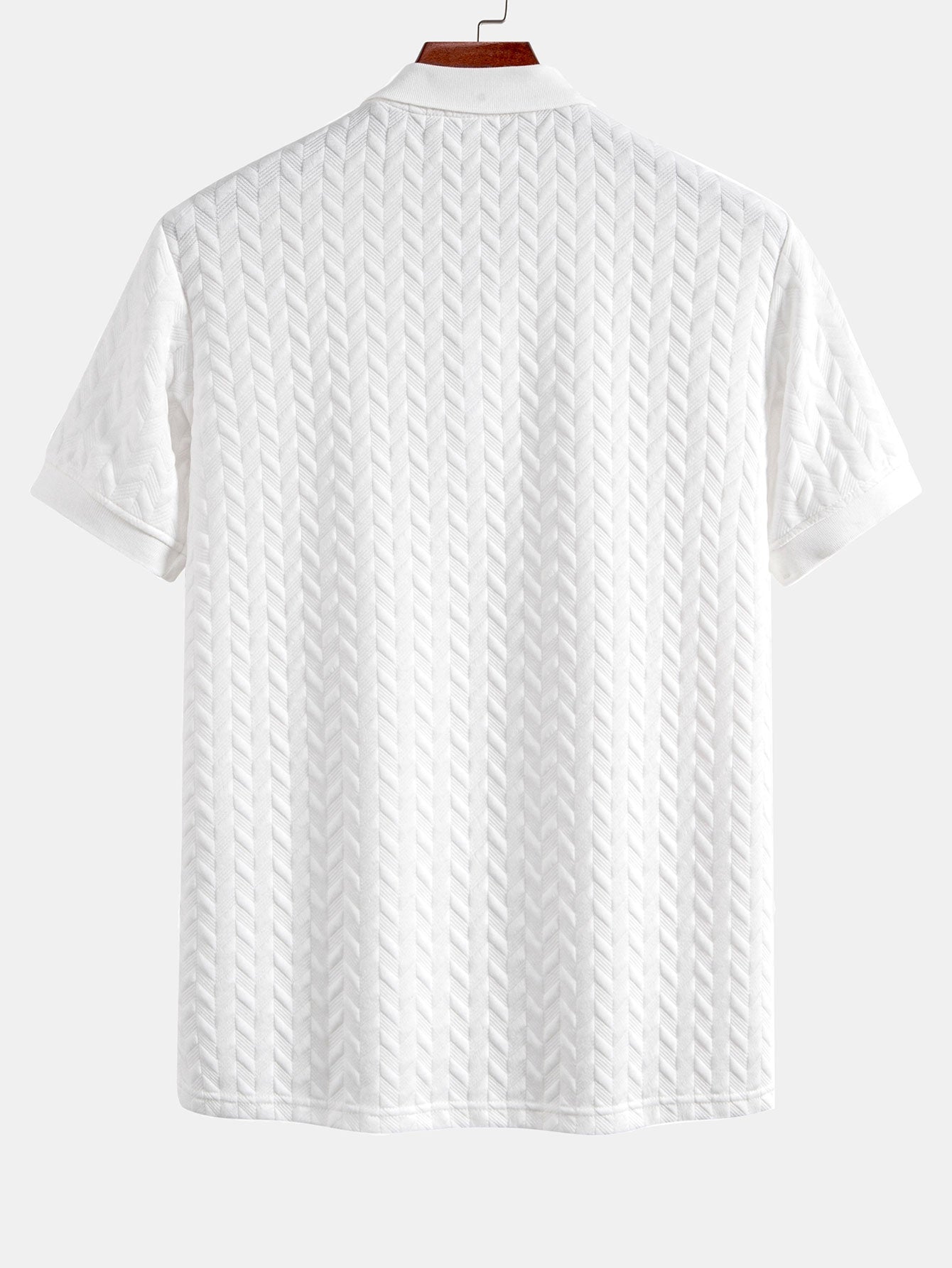 Colton | Geometric Jacquard Polo