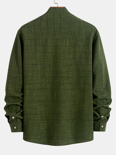 Alboin® | Long Sleeve Stand Collar Shirt
