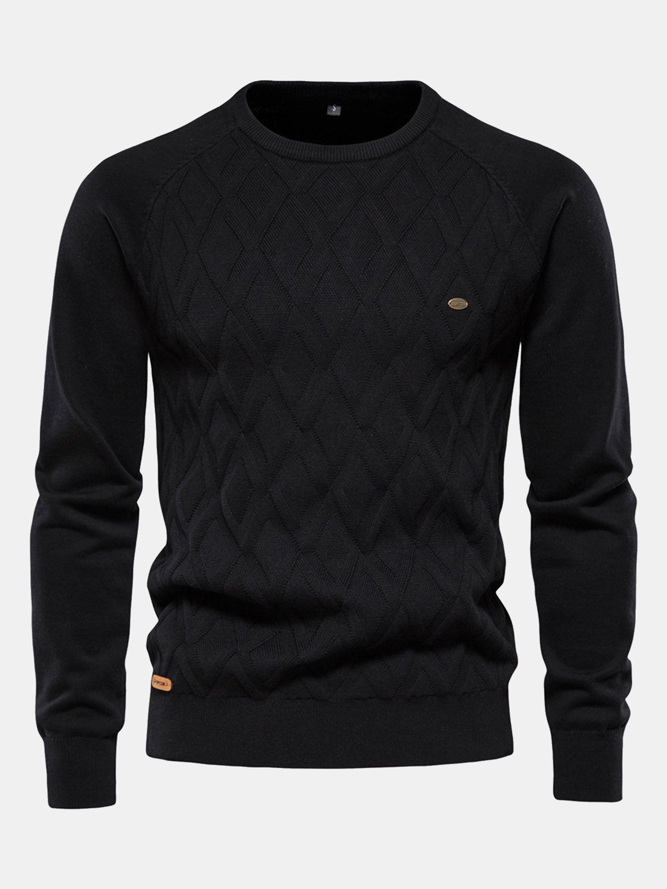 Erasmo® | Geometry Jacquard Crewneck Sweater