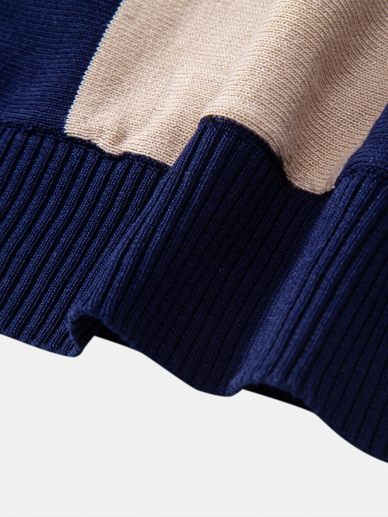 Oliver | Textured Color Block Knit Polo